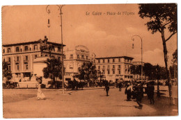 CPA EGYPTE - LE CAIRE - Place De L'Opéra (animée) - Le Caire