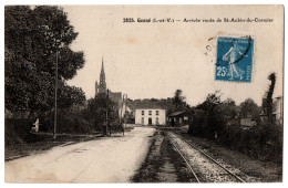 CPA 35 - GOSNE (Ille Et Vilaine) - 2825. Arrivée Route De St-Aubin Du Cormier - Autres & Non Classés