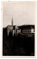 CPSM PF 89 - Abbaye De La PIERRE QUI VIRE (Yonne) - 12. L'Eglise Et L'Ecole - Autres & Non Classés