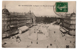 CPA 34 - MONTPELLIER (Hérault) - 623. Le Square Et La Place De La Comédie - Montpellier