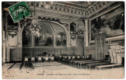 CPA 37 - TOURS (Indre Et L.) - Interieur De L'Hôtel De Ville. Salle Des Mariages - Tours