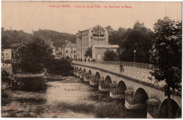 CPA 10 - BAR SUR SEINE (Aube) - L'Entrée De La Ville. Le Pont Sur La Seine - Bar-sur-Seine