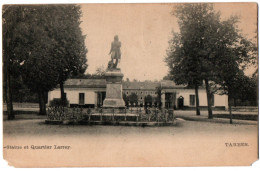 CPA 65 - TARBES (Hautes Pyrénées) - Statue Et Quartier Larrey - Dos Simple - Tarbes