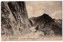 CPA 65 (Hautes Pyrénées) - 50. Escarpements De La Route Du Tourmalet (attelage) - Autres & Non Classés