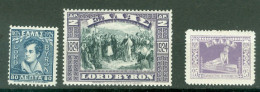 Grèce Yvert  345/346 Et 347  *  TB   - Unused Stamps