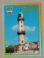 A0152} BRD - AK :  Leuchtturm Faro Lighthouse - Rostock  Warnemünde - Faros
