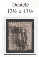 N° 14A OBLITERATION  63 ISEGHEM   8 BARRES - 1863-1864 Medallones (13/16)