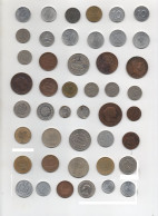 + VRAC DE 50 MONNAIES DONT ARGENT  + - Lots & Kiloware - Coins