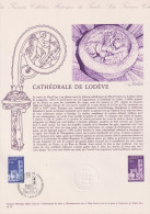 1976 FRANCE Document De La Poste Cathédrale De Lodève N° 1902 - Documents Of Postal Services