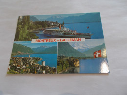 MONTREUX  LAC LEMAN ( SUISSE SWITZERLAND ) 3 BELLES VUES AERIENNES COLORISER - Montreux