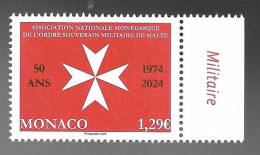 Monaco 2024 - 50 Ans De L'association De L'ordre Souverain Militaire De Malte ** - Ongebruikt