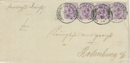 1886 Germany 5pf Entire To Rotenburg - Other & Unclassified