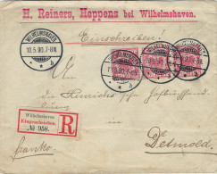1890 Germany Registered Commercial To Detmold - Other & Unclassified