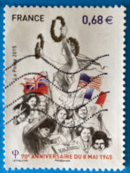 France 2015 : 70e Anniversaire Du 8 Mai 1945 N° 4954 Oblitéré - Usati