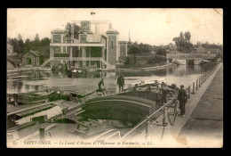 62 - SAINT-OMER -  LE CANAL D'ARQUES ET L'ASCENSEUR DES FONTINETTES - PENICHES - Saint Omer