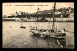 62 - BOULOGNE-SUR-MER - LE CHENAL ET LE CASINO - VOILIER 2 MATS - Boulogne Sur Mer