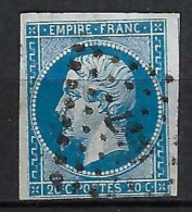 FRANCE Classique, B Obl. PC Des Villes Sur TP Isolés: PC 647 (Castres,2) Sur Y&T 14A - 1853-1860 Napoleon III