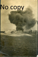 PHOTO FRANCAISE 2e RAL - EXERCICE D'EMANATION DE FUMEE A VALMY PRES DE HANS - FELCOURT MARNE GUERRE 1914 1918 - Guerre, Militaire