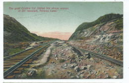 Postcard  Railway Permanent Way  The Great Culebra Cut Panama Canal. Posted 1906? - Structures