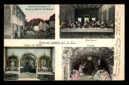 68 - BERGHOLZ ZELL - SPEZEREIHANDLUNG VON SERAPHIN WALSCH MIT STRASSE - ABENDMAHL - INNERES DER KIRCHE - OELBERG - Autres & Non Classés