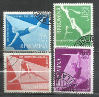 7541B-RUMANÍA  AÑO 1957 Nº 1511/1514  DEPORTES - Used Stamps