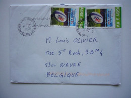 Avion / Airplane / From Pélissanne, Bouche Du Rhône To Wavre, Belgium / Rugbt Stamp - 1960-.... Storia Postale