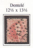 N° 16A OBLITÉRATION  LOSANGE DE POINTS  12 ANVERS - 1863-1864 Medaillen (13/16)