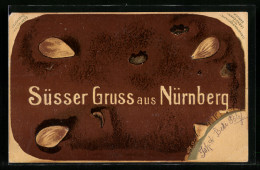 Lithographie Mit Lebkuchengeruch, Süsser Gruss Aus Nürnberg  - Autres & Non Classés