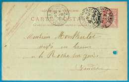 CPA, Entier Postal Commercial, GUILLEMET-CHABOT 85 FONTENAY-Le-COMTE à La Roche-sur-Yon Vendée * Agriculture - Fontenay Le Comte