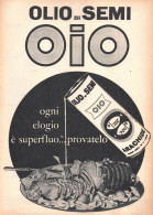 Olio Di Semi Di Arachide Oio, Pubblicità Epoca 1965, Vintage Advertising - Werbung