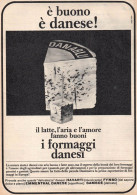 Formaggi Danesi, Pubblicità Epoca 1965, Vintage Advertising - Werbung