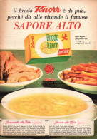 Brodo Knorr, Pubblicità Epoca 1965, Vintage Advertising - Werbung