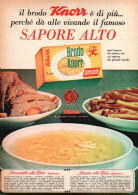 Brodo Knorr, Pubblicità Epoca 1965, Vintage Advertising - Publicités