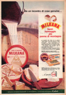 Crema Di Formaggio Milkana, Pubblicità Epoca 1965, Vintage Advertising - Publicités