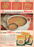 Minestre Knorr, Pubblicità Epoca 1965, Vintage Advertising - Publicités