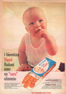 Biscottini Nipiol Buitoni, Pubblicità Epoca 1965, Vintage Advertising - Werbung