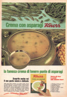 Crema Con Asparagi Knorr, Pubblicità Epoca 1965, Vintage Advertising - Publicités