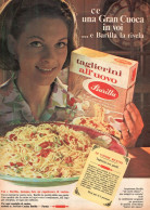 Taglierini All'uovo Barilla, Ricetta, Pubblicità Epoca 1965, Vintage Ad - Werbung