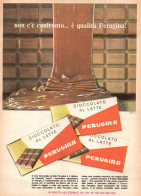 Cioccolato Al Latte Perugina, Pubblicità Epoca 1965, Vintage Advertising - Publicités