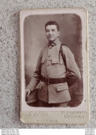 CDV SOLDAT REGIMENT N°154 PHOTOGRAPHIE LEON A GRENOBLE N1 - Guerre, Militaire