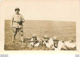 SOLDATS AU TIR  PHOTO ORIGINALE 9.50 X 6.50 CM - Guerre, Militaire