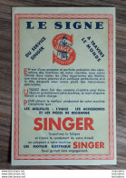 PUBLICITE DEPLIANT DE REPARATION SINGER - Werbung