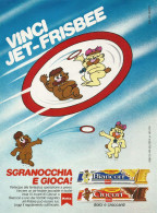 Ciocorì E Biancorì, Vinci Jet-fresbee Pubblicità Vintage 1982, 20 X 28 Cm. - Werbung