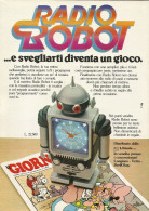 Sveglia Radio Robot, Pubblicità Vintage 1979, 20 X 28 Cm. - Publicités