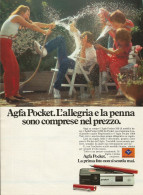 Macchina Fotografica AGFA POCKET, Pubblicità Vintage 1981, 20 X 28 Cm - Werbung