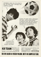 Pallone KB Team Kinderbaby, Pubblicità Vintage 1981, 20 X 28 - Werbung