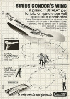 Sirius Condor's Wing Quercetti, Pubblicità Vintage 1980, 20 X 28 - Werbung