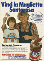 Confetture Santarosa, Maglietta, Pubblicità Vintage 1981, 20 X 28 Cm. - Werbung