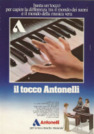 Antonelli Per Crescita Musicale, Pubblicità Vintage 1979, 20 X 28 Cm. - Werbung