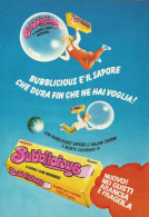 Bubblicious Bubble Gum Morbido, Pubblicità Vintage 1980, 20 X 28 Cm - Werbung